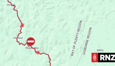 SH 2 through Waioweka Gorge closed due to slip