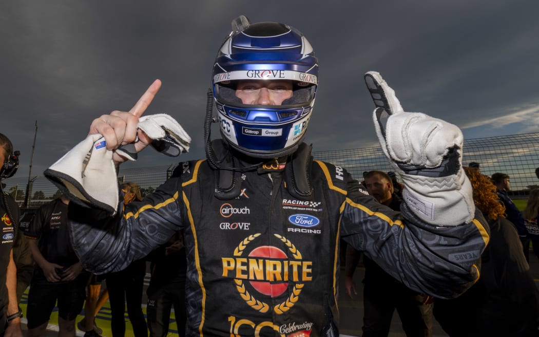 New Zealand driver Matt Payne wins race 3 of the 2026 ITM Christchurch 440, Event 04 of the Repco Supercars Championship, Ruapuna Raceway, Christchurch, , New Zealand. 18 Apr, 2026.