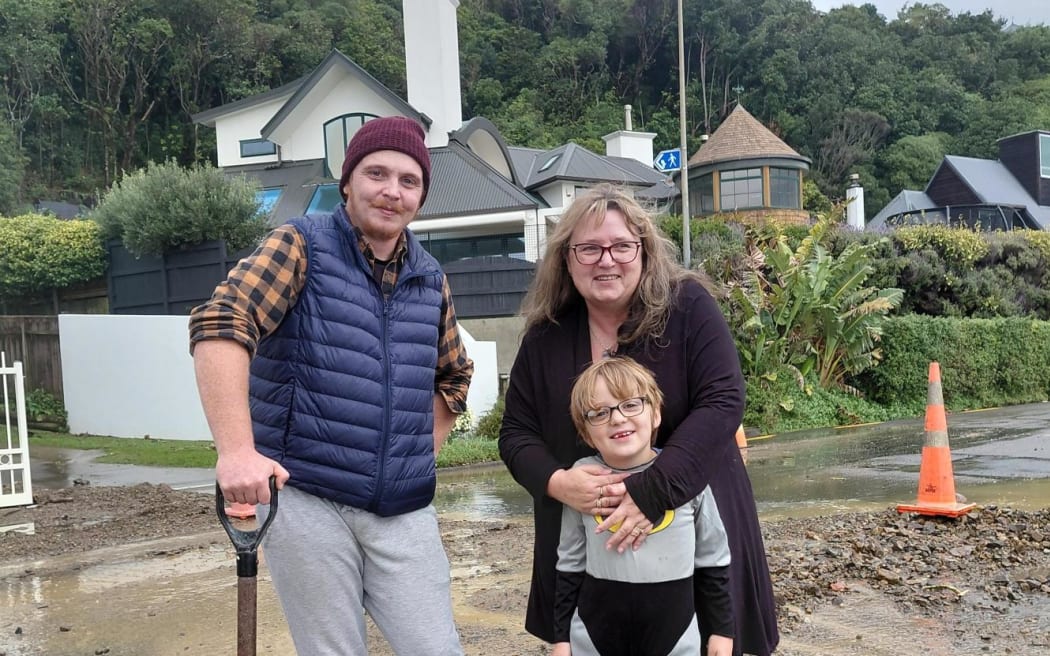 Plimmerton residents Damo (left), Irene and Ludjen.