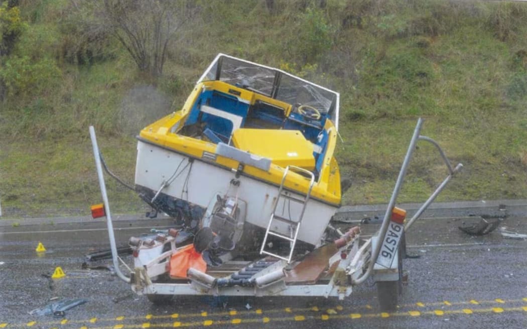 South Taranaki man Roger Samson was towing this 