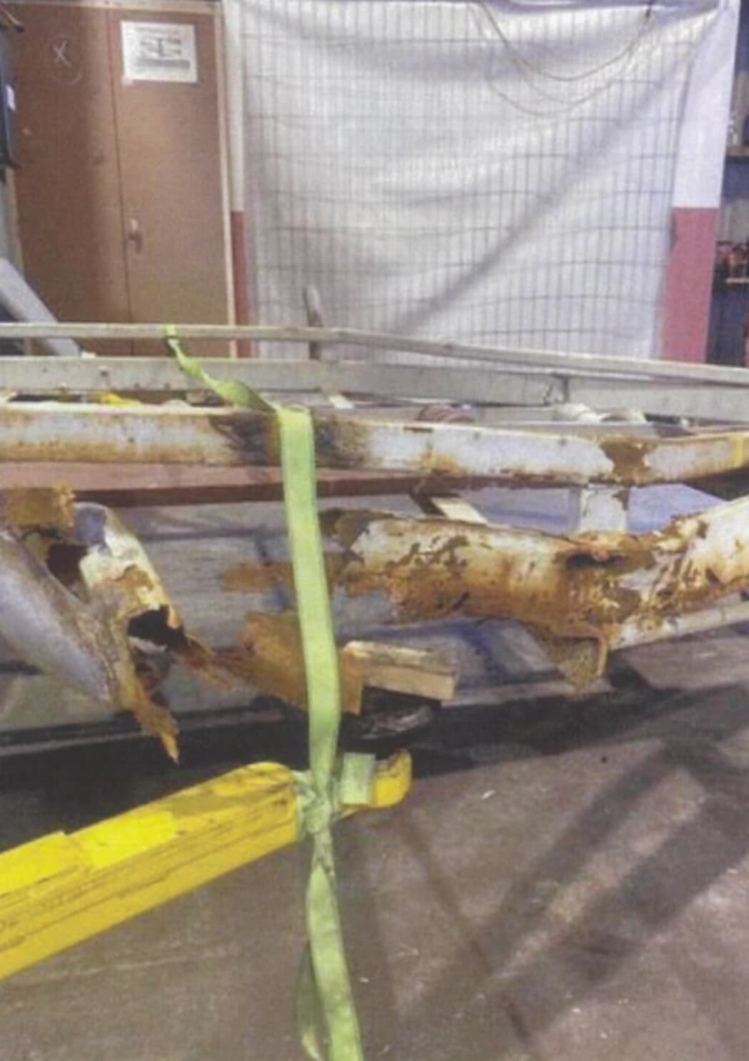 Pictures show the trailer was 