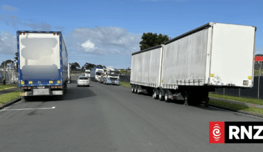 Businesses frustrated as large trucks use suburb for parking