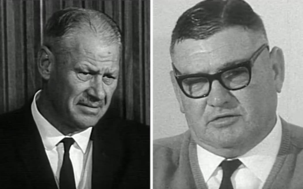 Peter Wright and Lang Hancock in the 1960s. (ABC News)