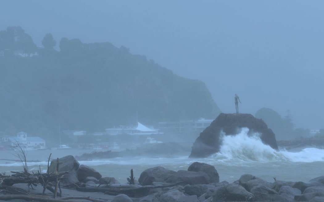 Cyclone Vaianu - Whakatane during the cyclone on 12 April 2026