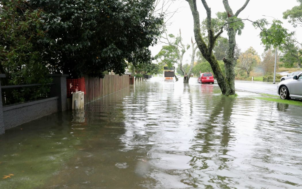 Flooding in Paeroa during Cyclone Vaianu, on Sunday 12 April, 2026.