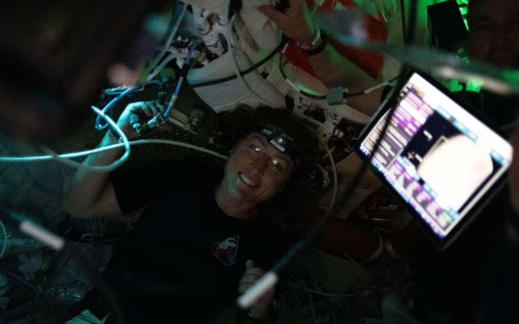Christina Koch and her fellow crewmates spent approximately seven hours taking turns at the Orion windows capturing science data to share with their team back on Earth.