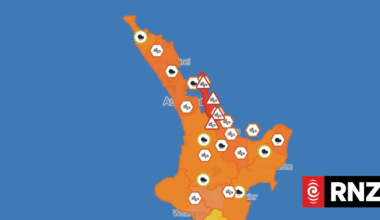 Live weather: Rain and wind warnings, watches in place for much of North Island