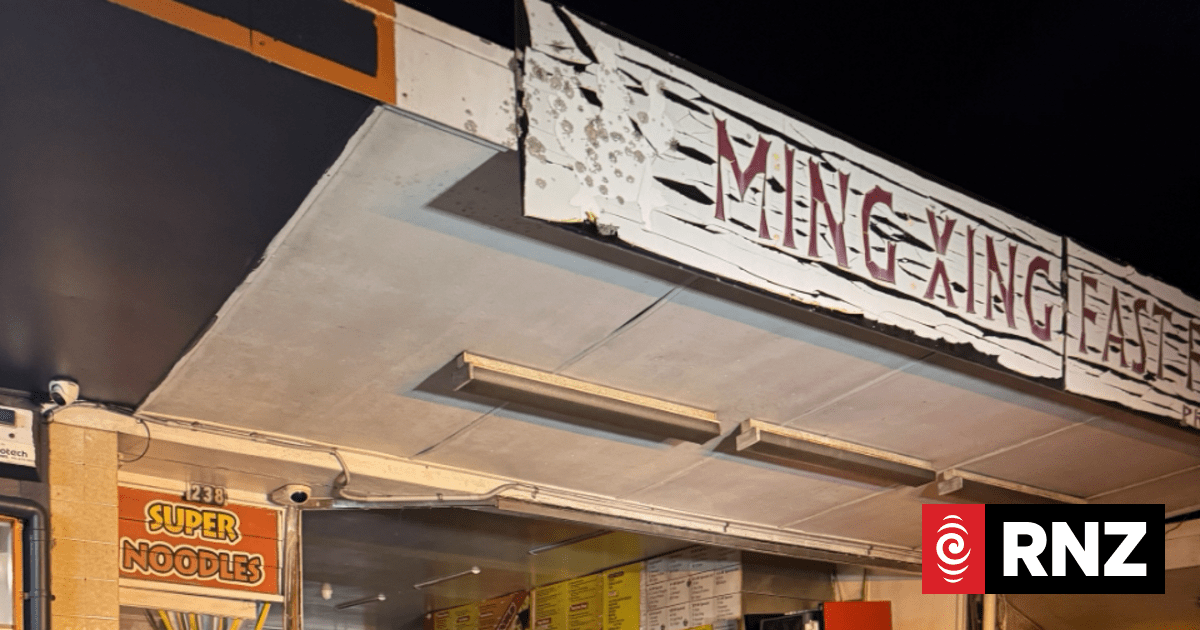 Car makes ‘mess’ of West Auckland takeaway interior