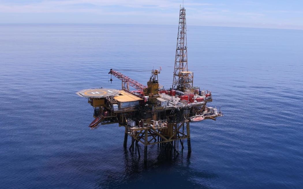 A rig at the Maui gas field