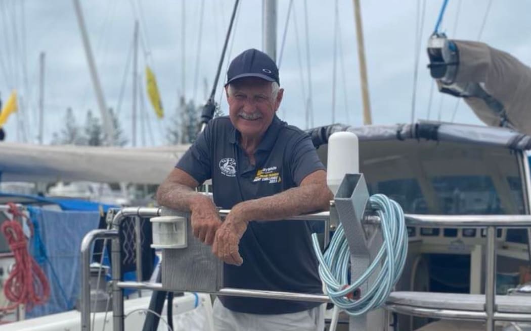 Malcolm Dickson on board the Sarau