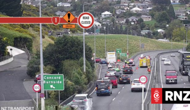 Dunedin motorway reopens after being blocked by digger