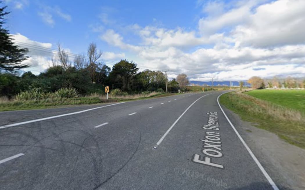 A person died after crashing into a powerpole on the Foxton Shannon Road on 7 April 2026.