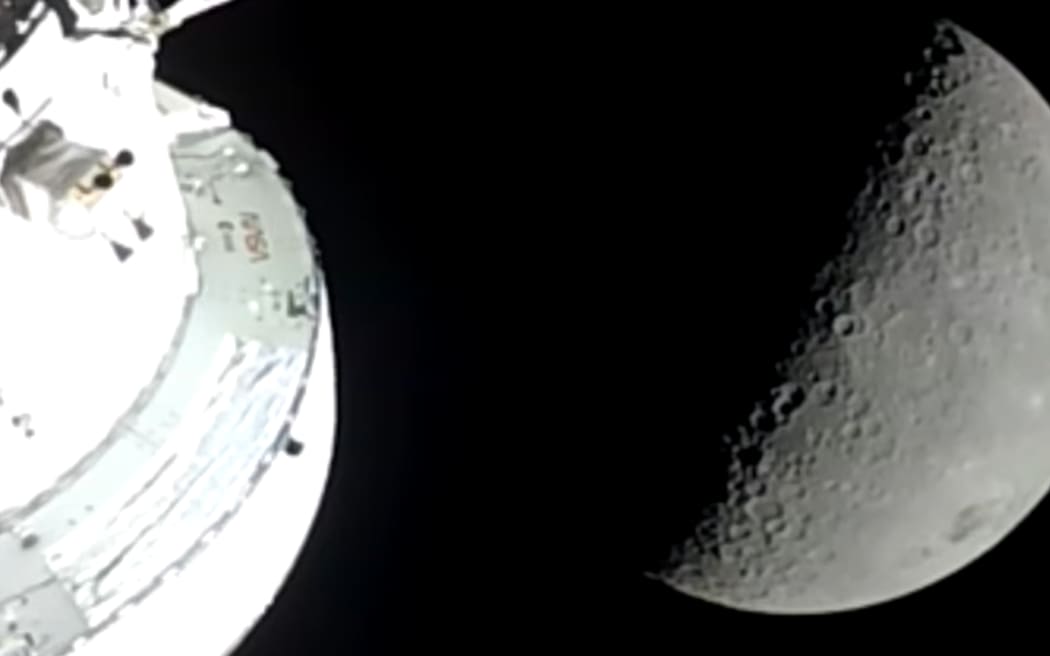 Artemis is on the far side of the moon.
