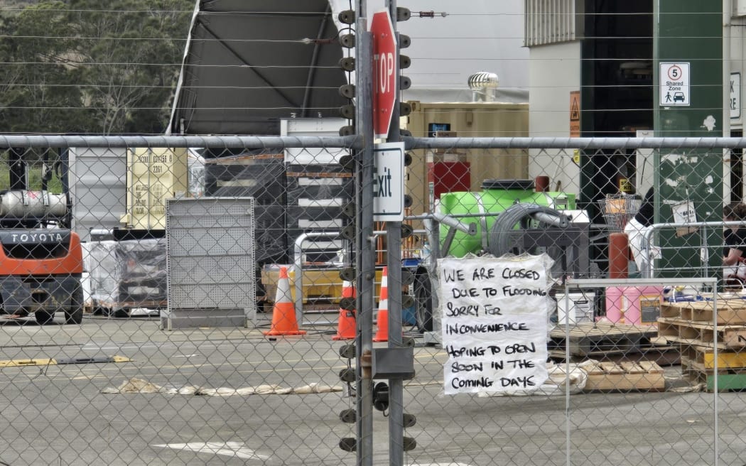 A sign of the times for a NorthPark business after March 26 flooding in northern Kaitāia.