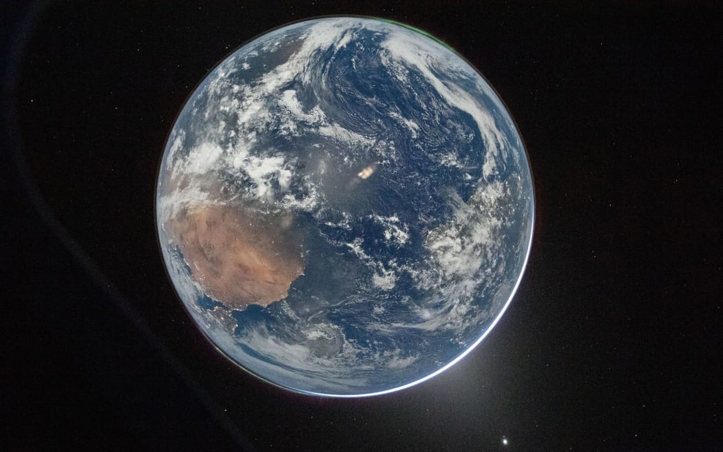 On April 3, NASA shared one of the first photos taken by the Artemis II crew during the mission.