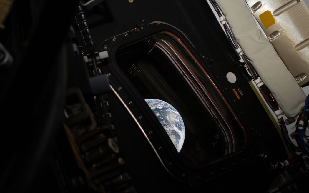 On April 3, NASA shared one of the first photos taken by the Artemis II crew during the mission.