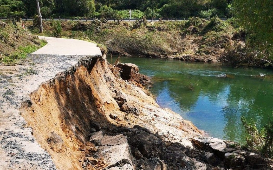 Damage like this caused lengthy closures for the rail trail.