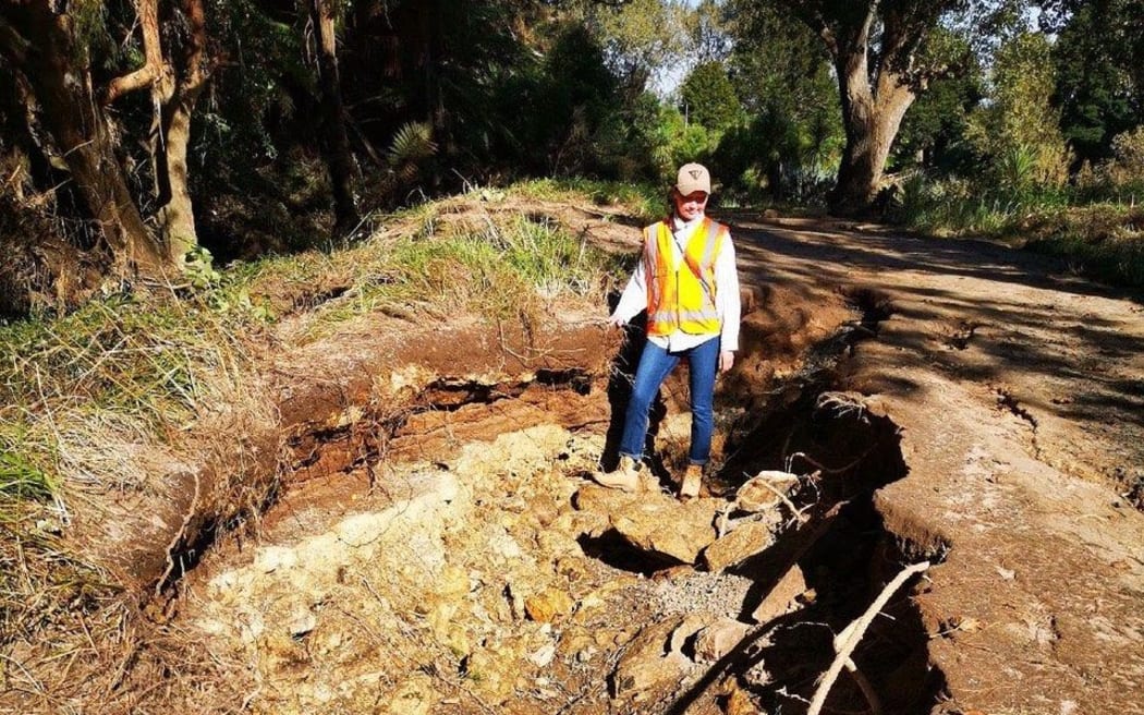 The Hauraki rail trail suffered severe damage to its surface and stability in this year’s summer storms.
