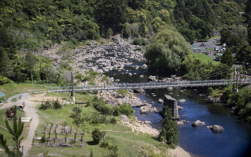The Karangahake Gorge section of the track was subject to intense flooding.