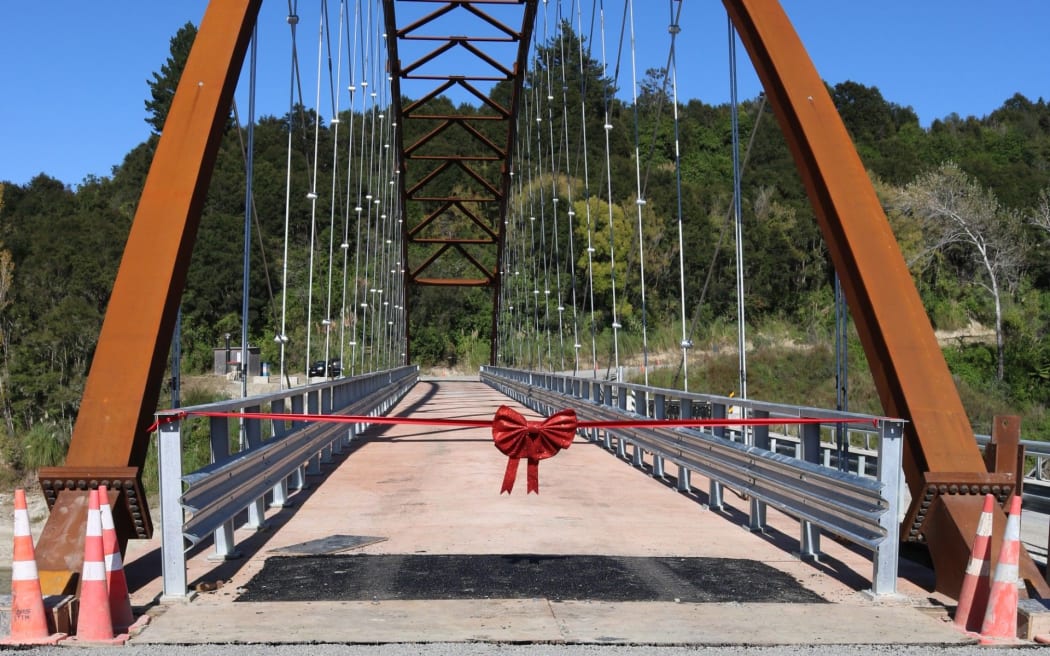 The new permanent Te Reinga Bridge officially opened on Thursday.