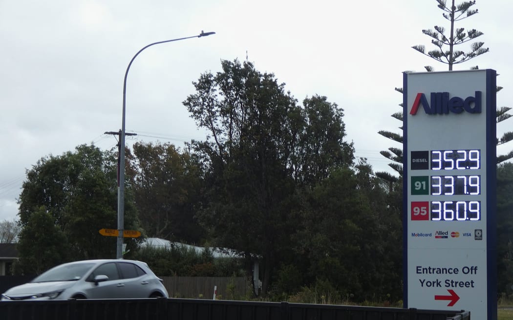 The cost of diesel now surpasses petrol as seen at this fuel station in Ashhurst, Manawatū.