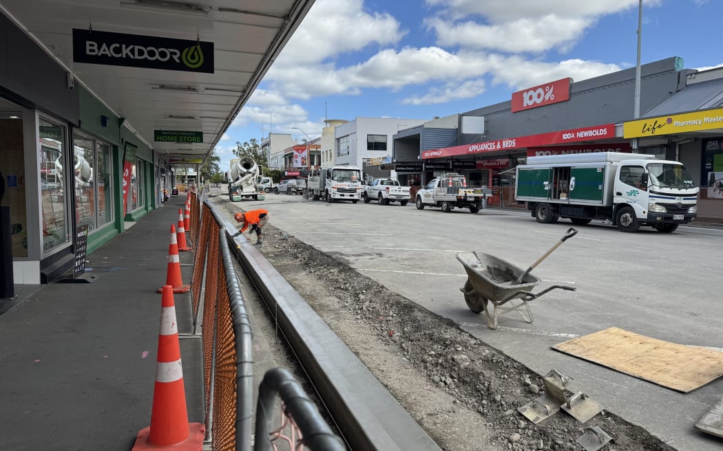 A number of trees have been removed to make way for an extensive infrastructure upgrade on Masterton's Queen St.