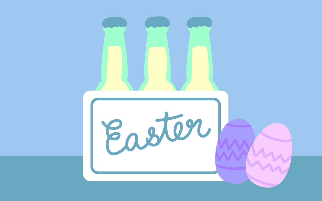 Beer and easter eggs.