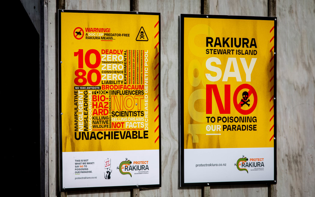 Stewart Island locals & Department of Conservation staff were logging a incident every week, linked to its Predator Free work which involves the use of 1080