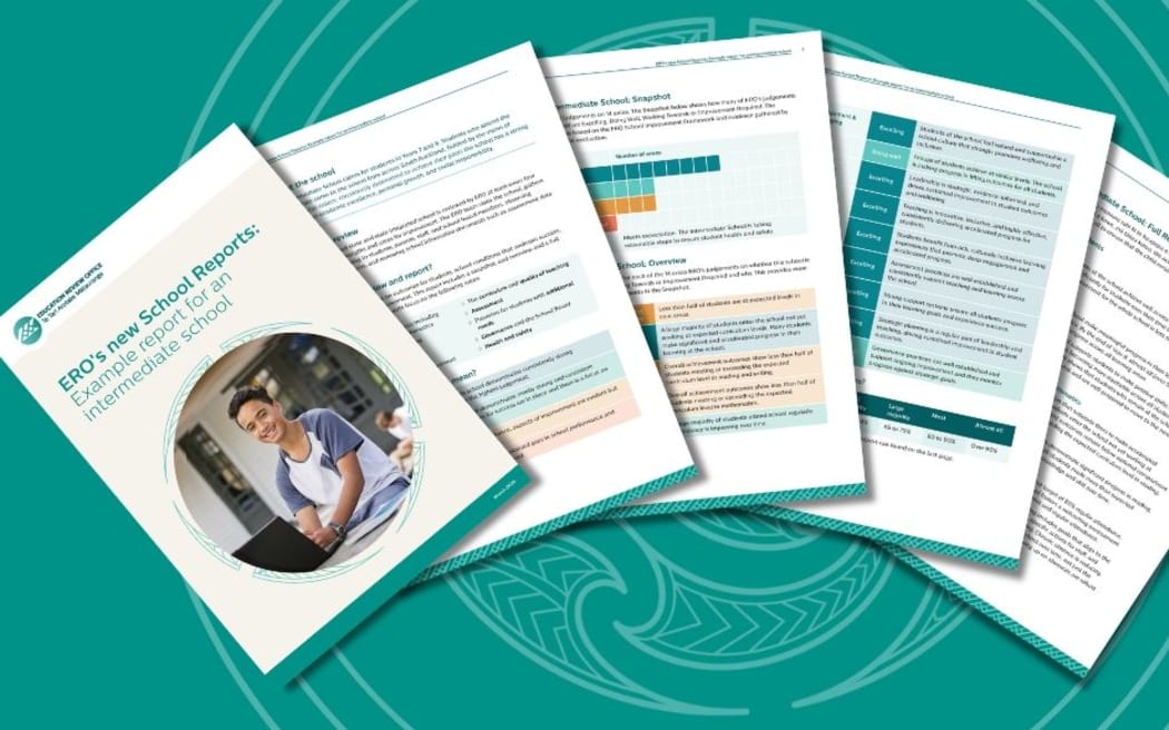 An example of the Education Review Office's new reports about schools, which it says will be will be easier for families to understand.