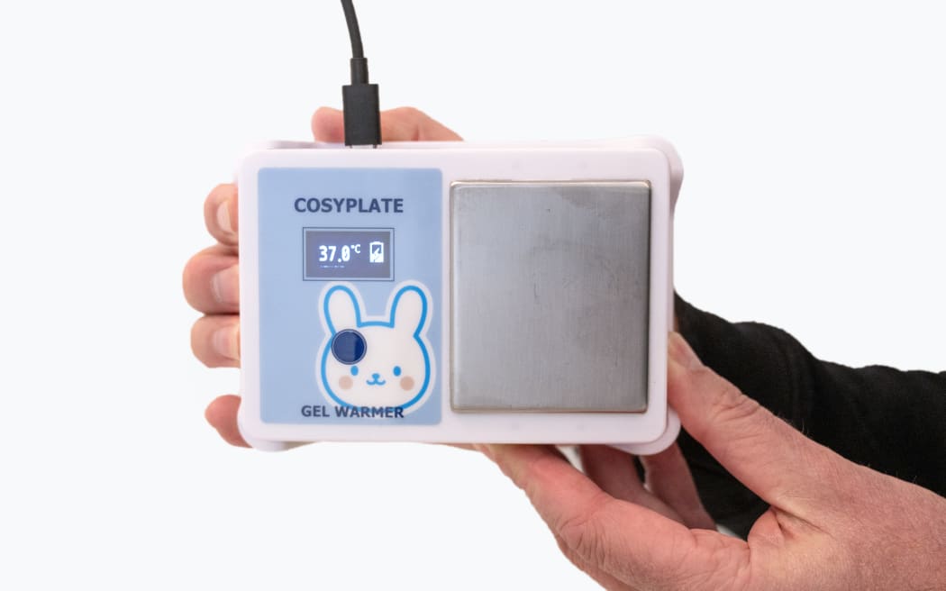 The Cosyplate Gel Warmer was designed and made in-house to meet a clinical need.