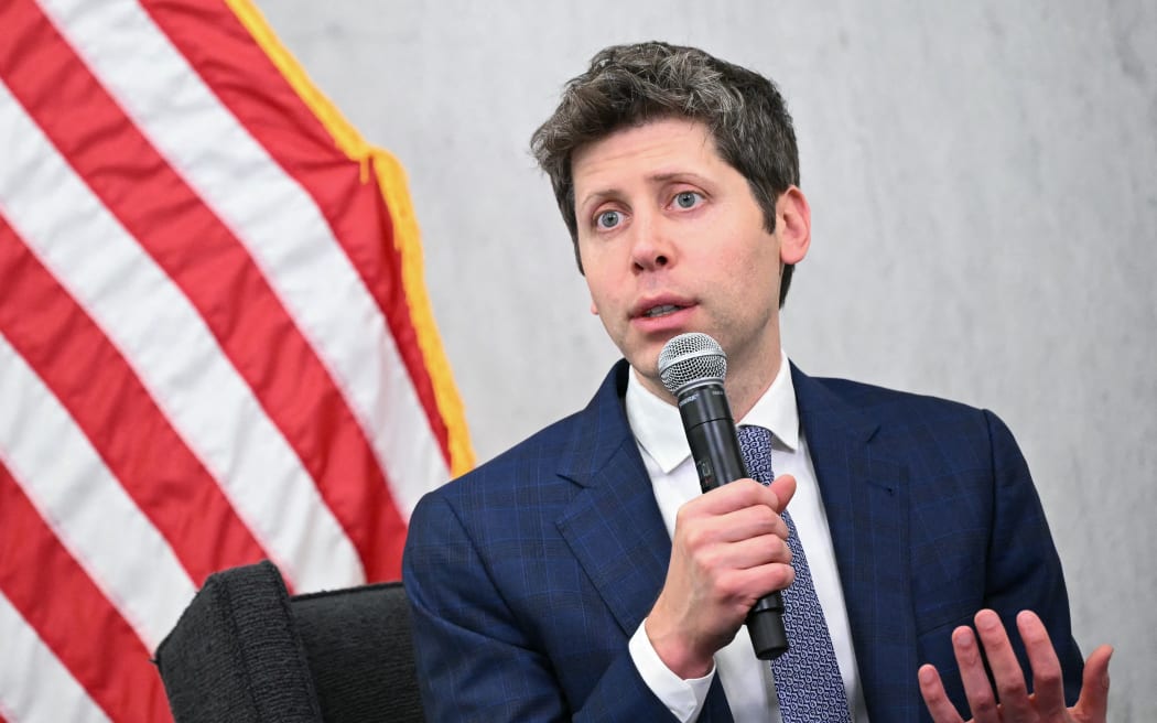 OpenAI CEO Sam Altman speaks during the US Federal Reserve Board of Governors’