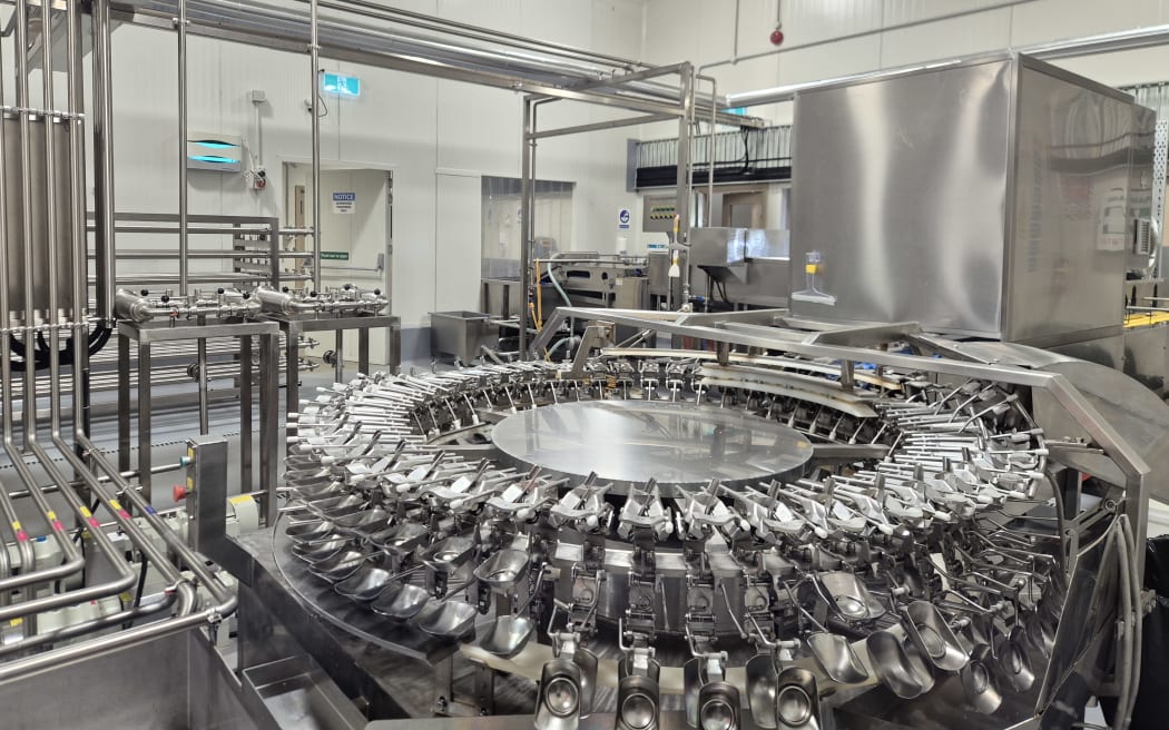 At the liquid egg factory, they can break 10,000 eggs an hour.