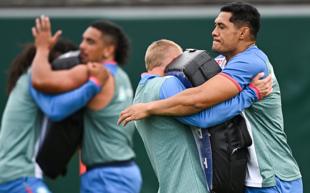 Roger Tuivasa-Sheck. New Zealand Warriors pre-season NRL rugby league training and media session at Go Media Stadium.