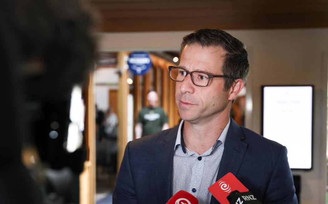 Chris Penk at the National Party caucus retreat, 21 January 2026.