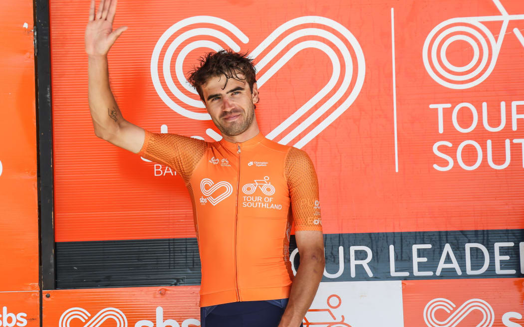 New Zealand cyclist Kiaan Watts wins a stage on the Tour of Southland, 2026.