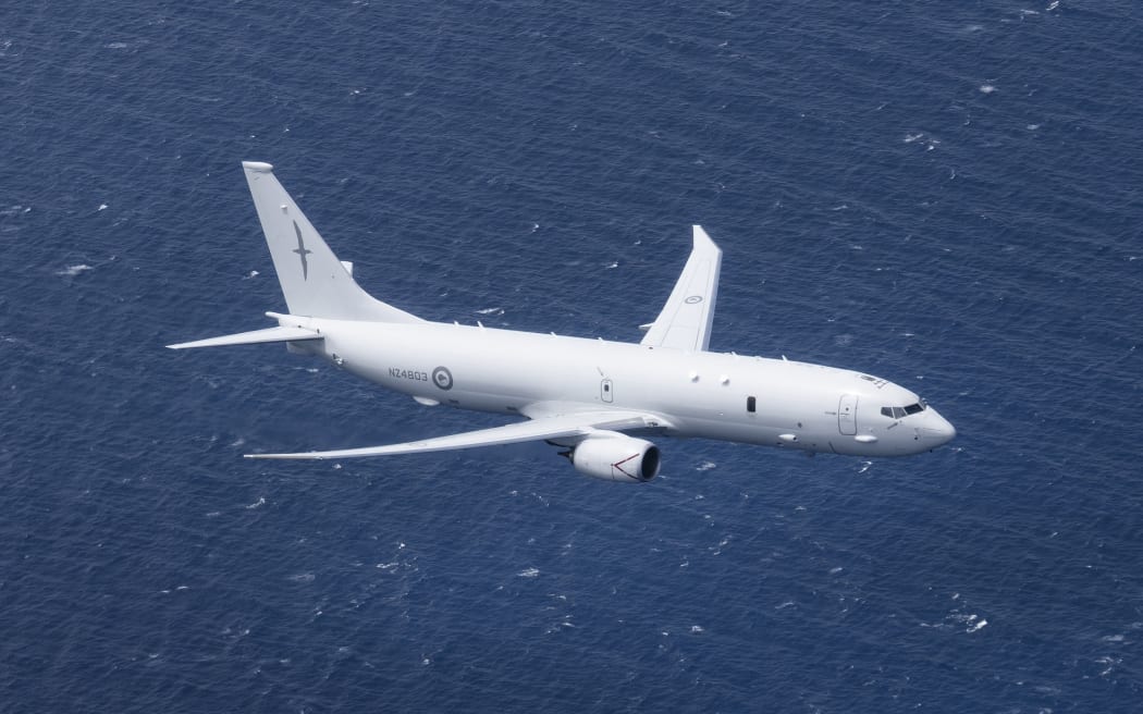 Royal New Zealand Air Force P-8A Poseidon  around the Manawatu coastline and RNZAF Base Ohakea.