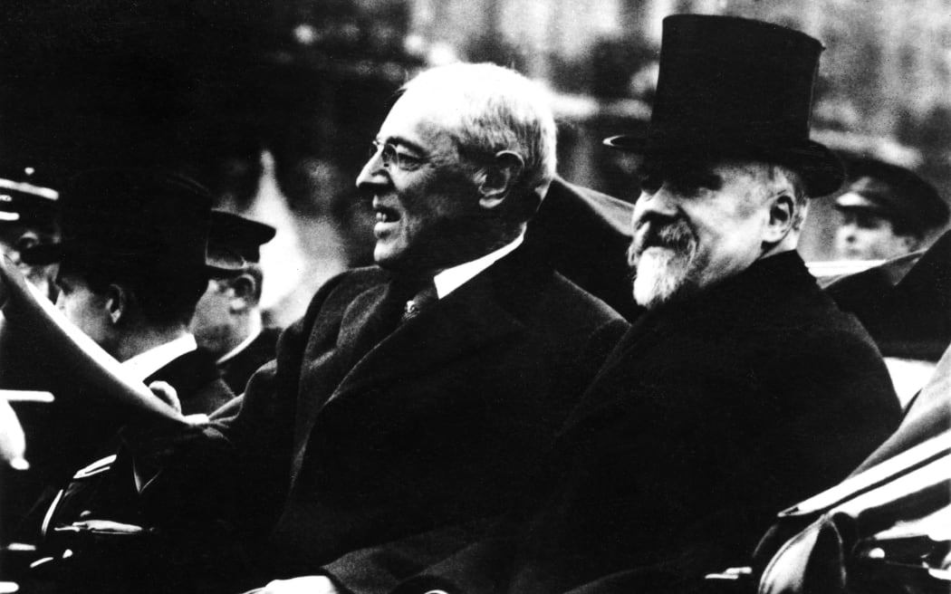 First World War
Raymond Poincaré
 with Thomas Woodrow Wilson during a visit to Paris.
Décembre 1918 (Photo by Archives Snark / Photo12 via AFP)
