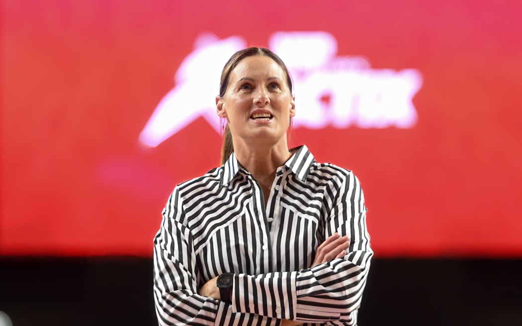 Donna Wilkins Coach of the Tactix during the ANZ Premiership Netball match, Tactix Vs Steel, at the Wolfbrook Arena, Christchurch, New Zealand, 11th May 2025. Copyright photo: John Davidson / www.photosport.nz