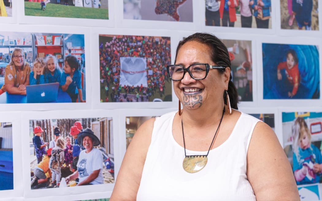 NZEI President Ripeka Lessels, the head of the country’s largest education sector union.