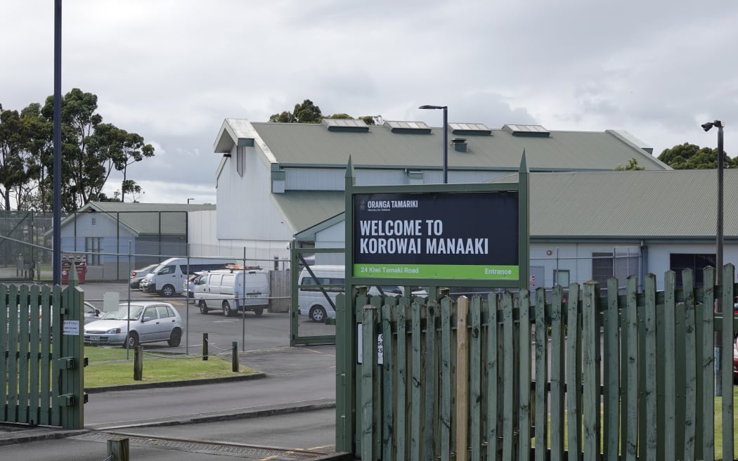 Youths on the roof at Korowai Manaaki youth justice facility, Wiri, South Auckland, 31 December 2024.