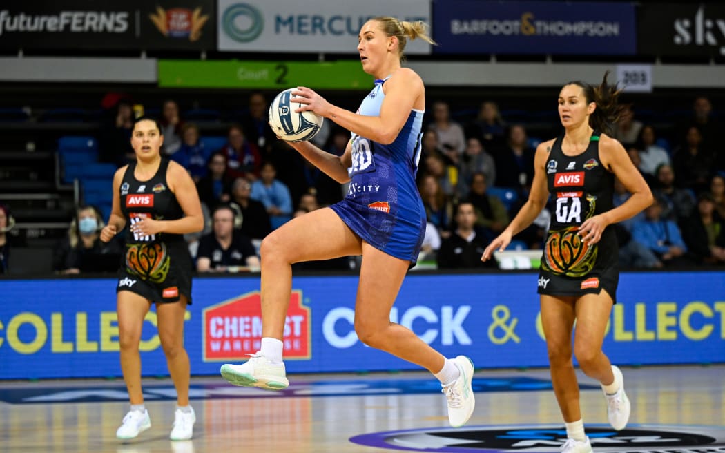 Michaela Sokolich-Beatson. Mystics v Magic. ANZ Premiership Netball. Auckland Netball Centre. Monday 24 June 2024. © Photo: Andrew Cornaga / Photosport