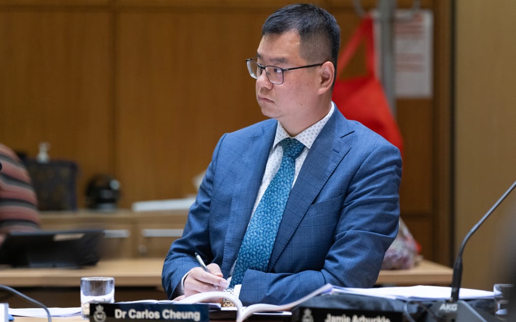 National MP Dr Carlos Cheung sitting in Select Committee.
