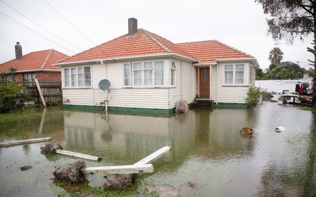 Flooding in the suburb of Wesley