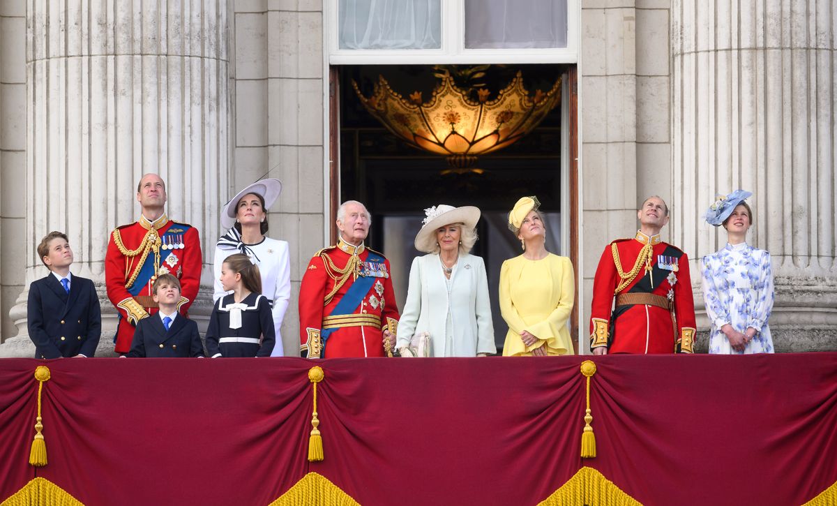 The royal on the Buckingham Palace balcony at Trooping the Colour