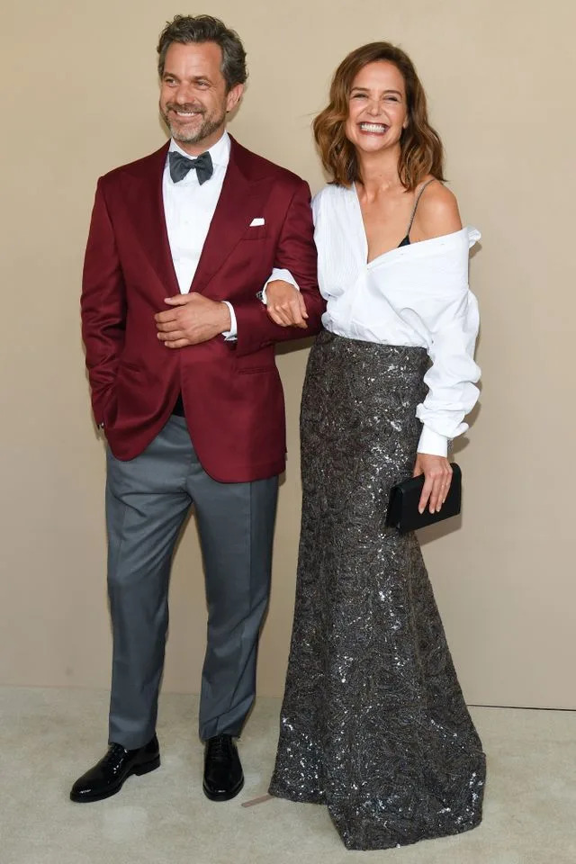 Joshua Jackson and Katie Holmes at the 'Brunello: The Gracious Visionary' New York Gala screening on April 14Credit: Kristina Bumphrey/Variety via Getty
