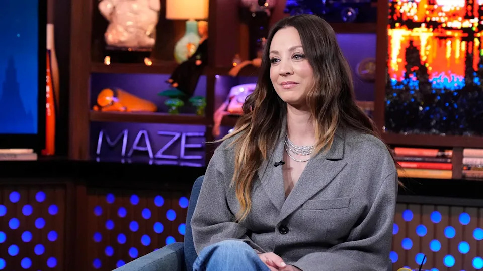 Kaley Cuoco on 'Watch Happens Live With Andy Cohen'Charles Sykes&sol;Bravo via Getty Images