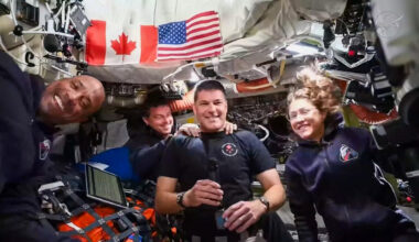 Artemis crew's families enthralled by messages from space
