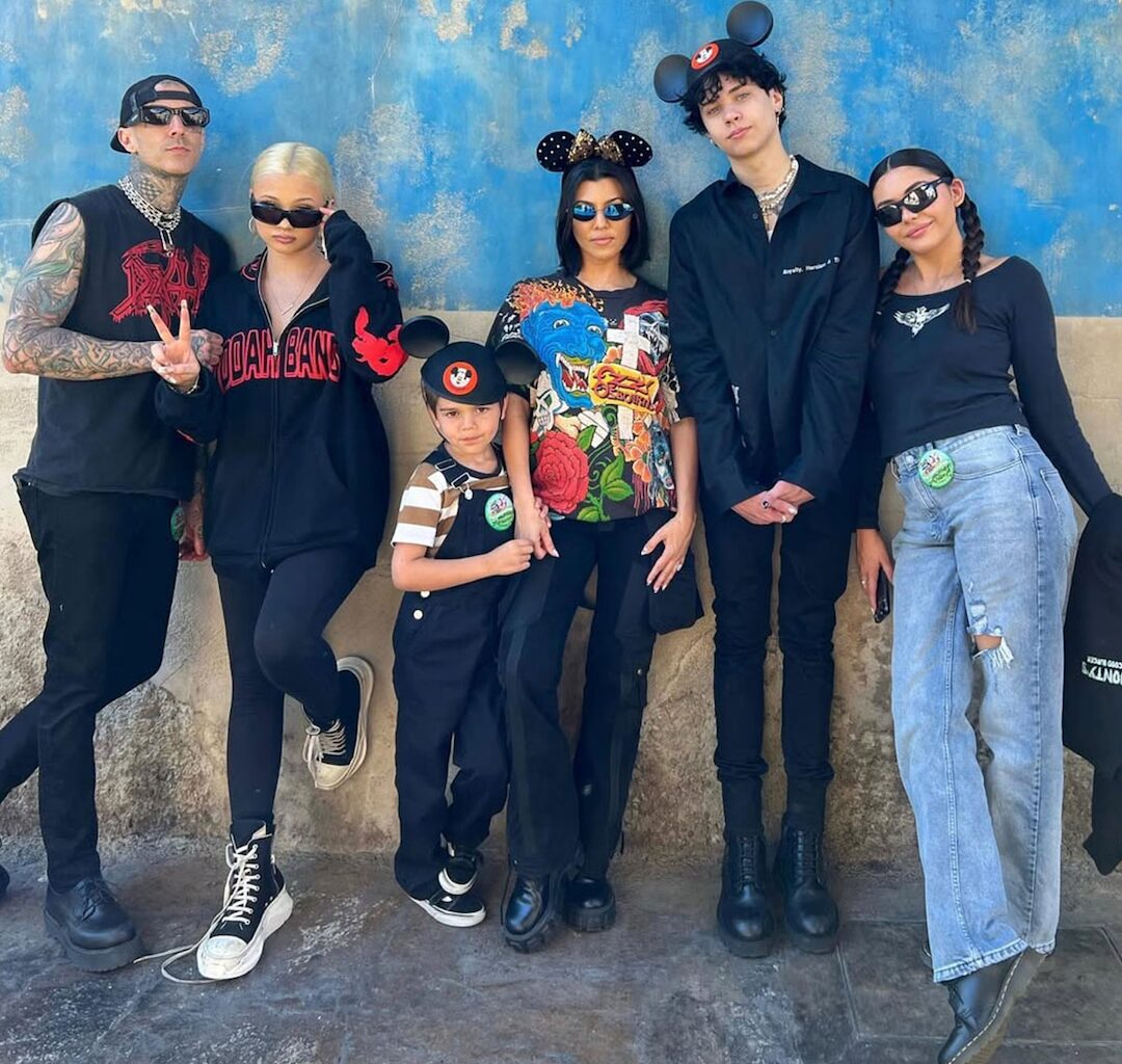 Kourtney Kardashian, Travis Barker Family Photos