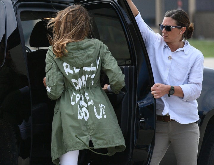 Melania Trump’s famous jacket.