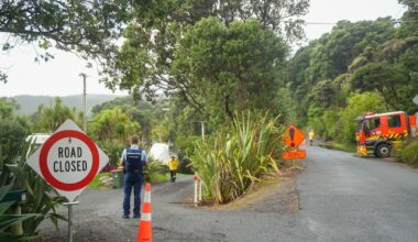 Muriwai landslip: Emergency services respond to Domain Cres slip